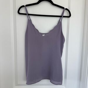 SOCIALITE | Scalloped neckline Tank Top